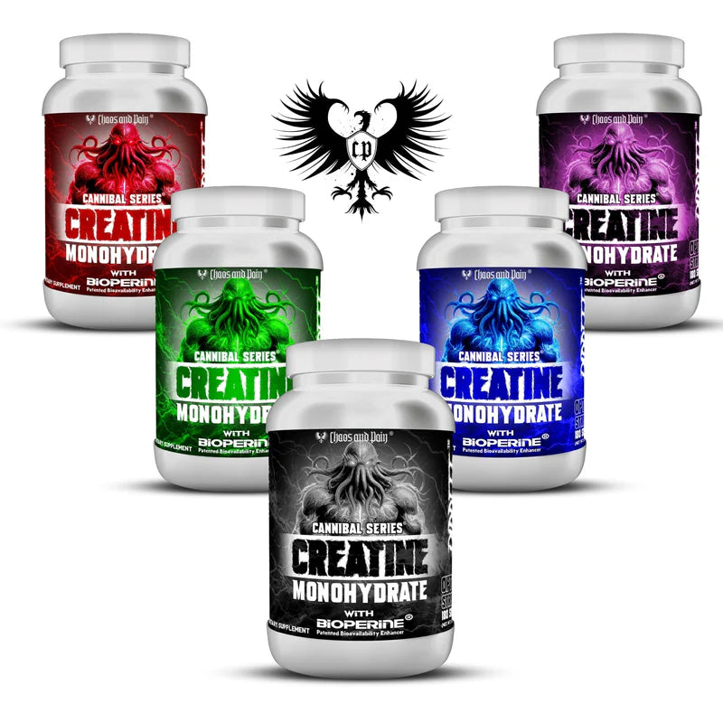 Creatine Monohydrate with BioPerine -  Chaos and Pain Supplements