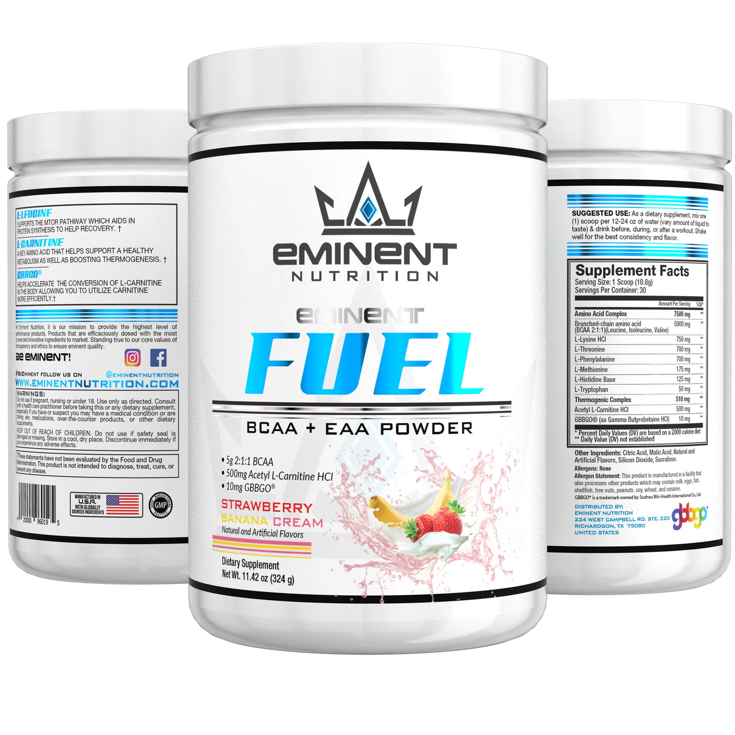 Eminent Fuel - Strawberry Banana Cream BCAA + EAA